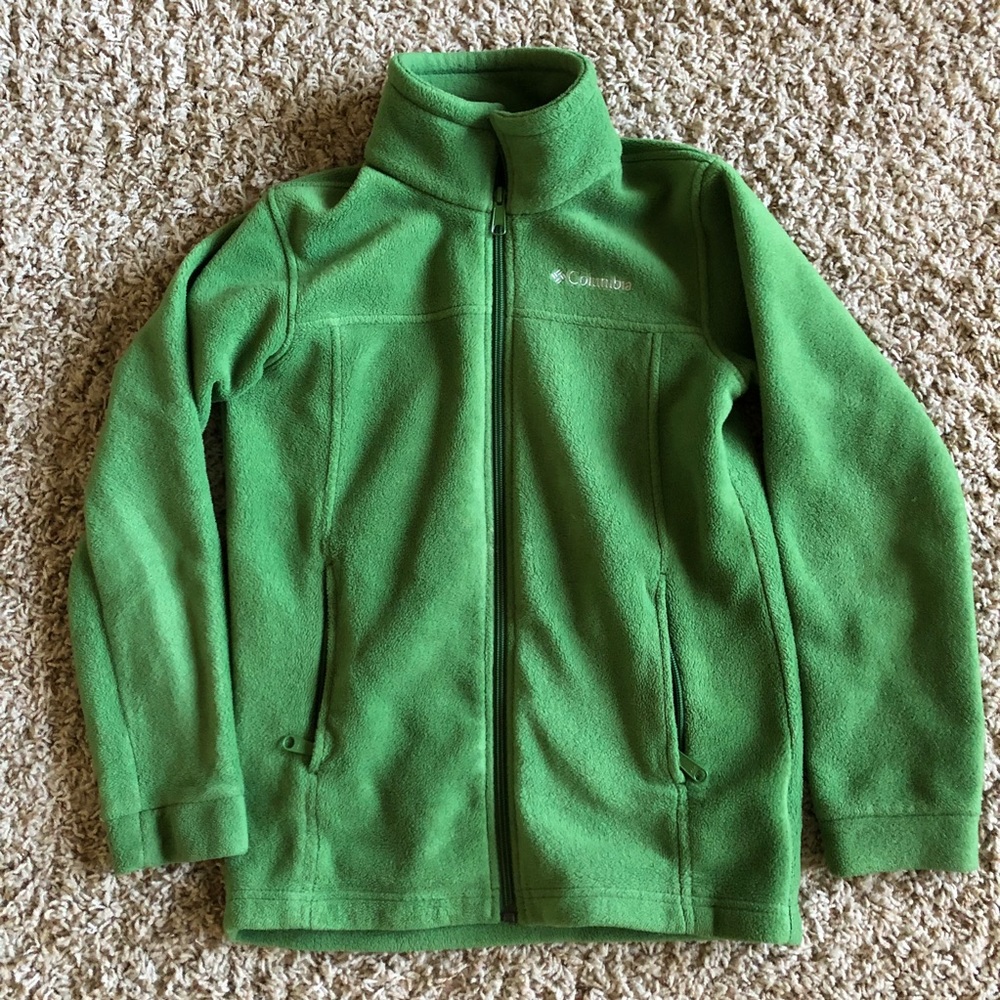 kids columbia fleece zip up